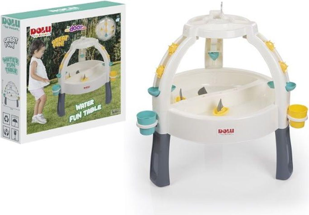 Dolu 2674 Fountain Zand/Wtertafel met Accesoires Wit/Grijs Immagine del prodotto 
