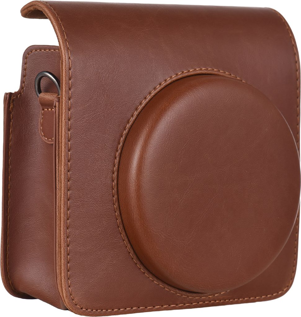 Sofortbildkamera-Aufbewahrungstasche, Kameratasche, Kunstleder, magnetische Schnalle mit Schultergurt, kompatibel mit Fujifilm Instax Square SQ40/SQ1