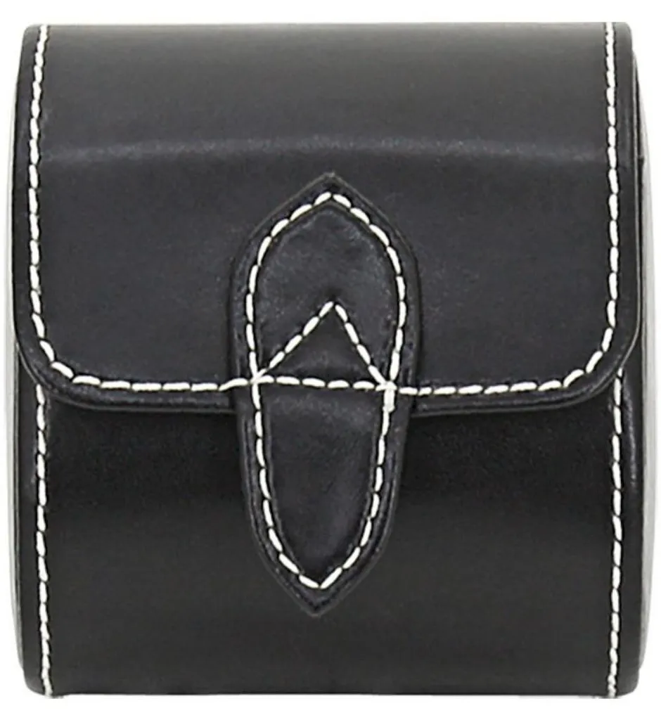 Friedrich23 London Rouleau pour Montre en Cuir Noir - Étui de Voyage Solo
