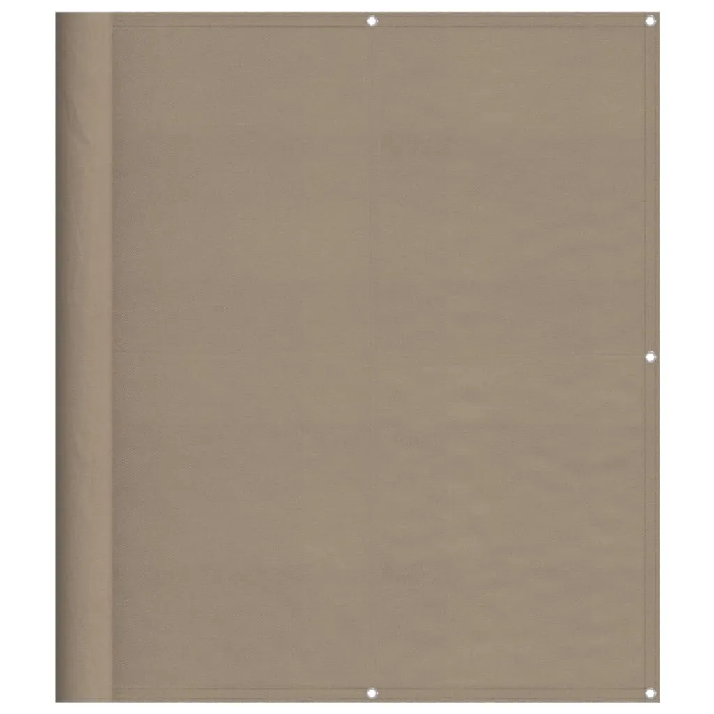 vidaXL Schermo privacy per balcone Taupe 120x800 cm 100 % Poliestere-Oxford