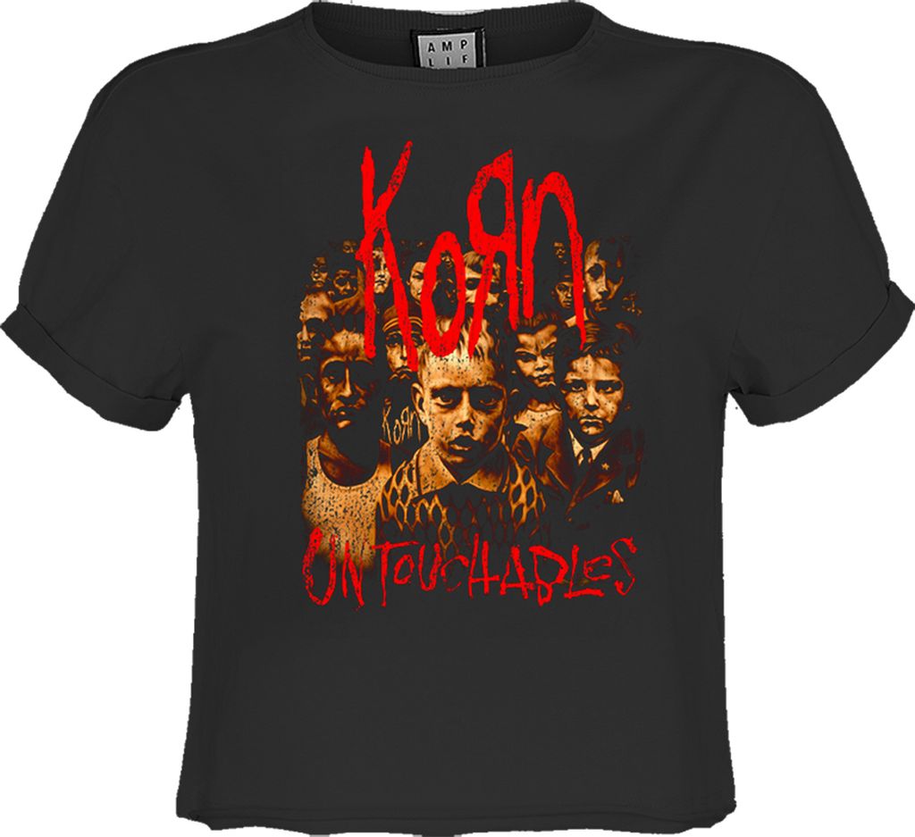 Amplified - "Untouchables" Kurzes Top für Damen GD1952 (XL) (Holzkohle)