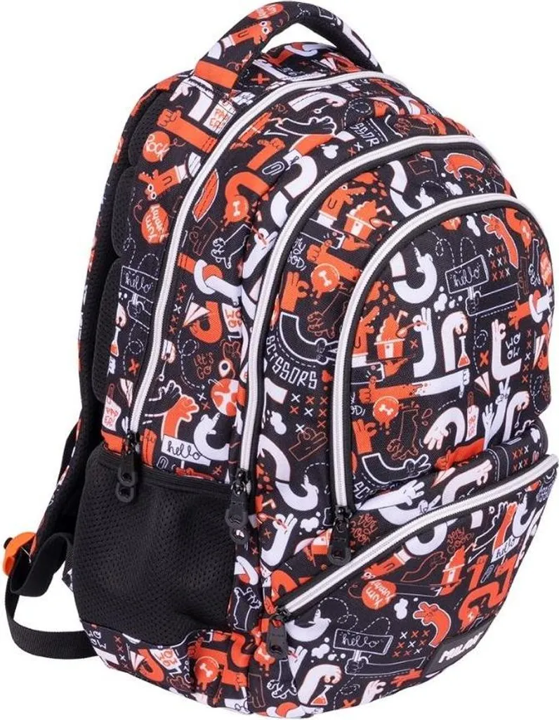 Sac à dos scolaire robuste 25L MILAN avec bretelles rembourrées