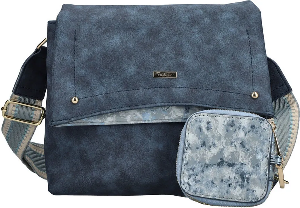 Petit sac bandoulière bleu Rieker idéal pour voyage et sorties ville
