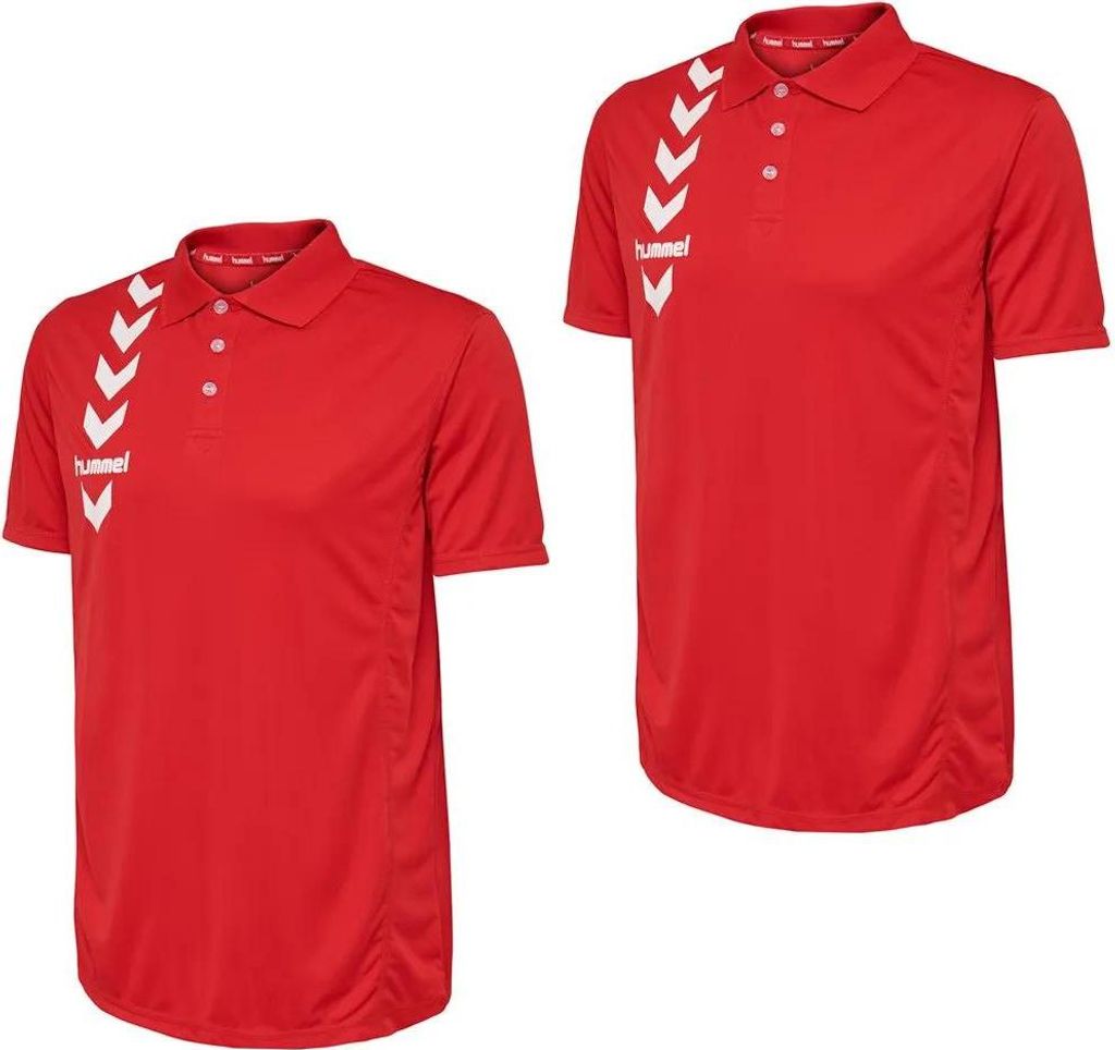 Hummel Kurzarm-poloshirt 2 Einheiten Rot L Herren Rot L