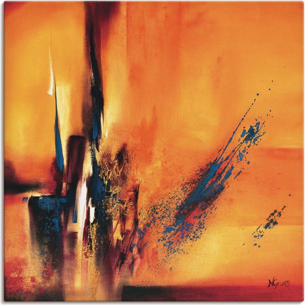 ARTland Leinwandbild Abstrakte Impressionen I Größe: 100x100 cm