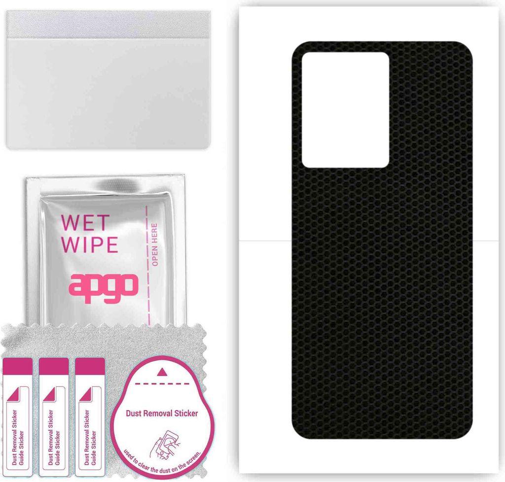 apgo Rückseite Schutzfolie, Skin, kompatibel mit Infinix Note 12 Pro 5G, Hinten Displayschutzfolie aus Vinylfolie, kratzfest, einfache Montage - M...