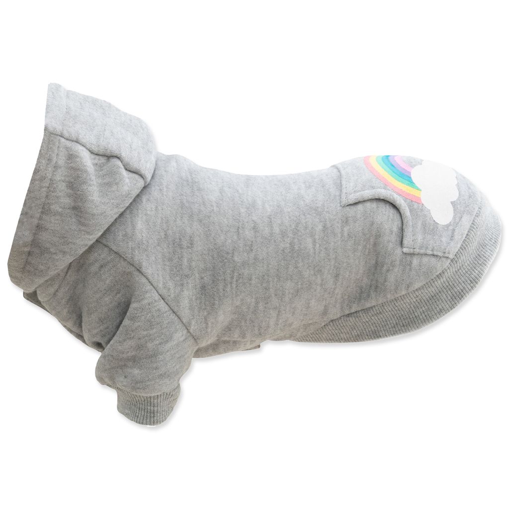 Trixie Hoodie Rainbow Falls hellgrau, Größe: XS