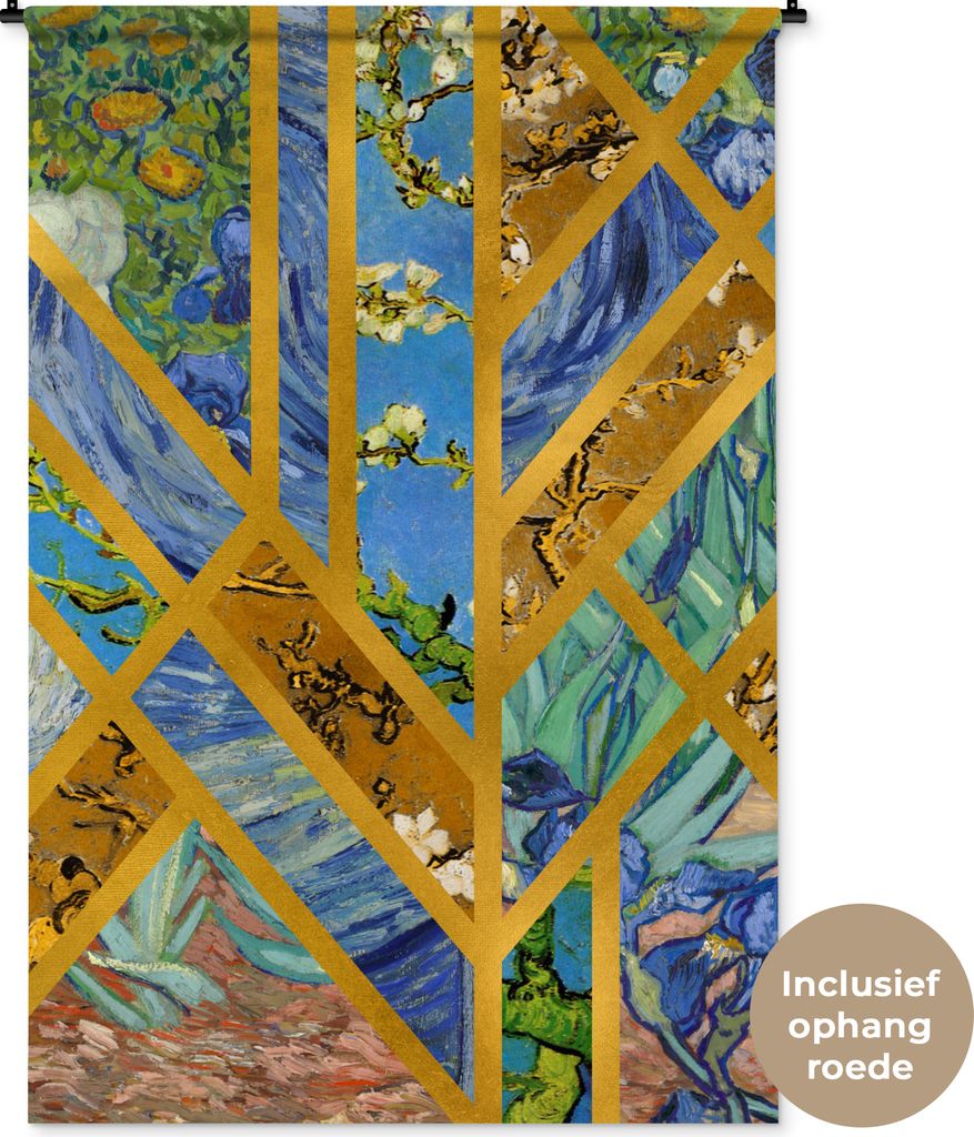 MuchoWow Wandteppich Wandbehang Van Gogh - Kunst - Luxus 120x180 cm Tapisserie Dekoration Wandtuch - Schlafzimmer - Dekorationen für das Haus