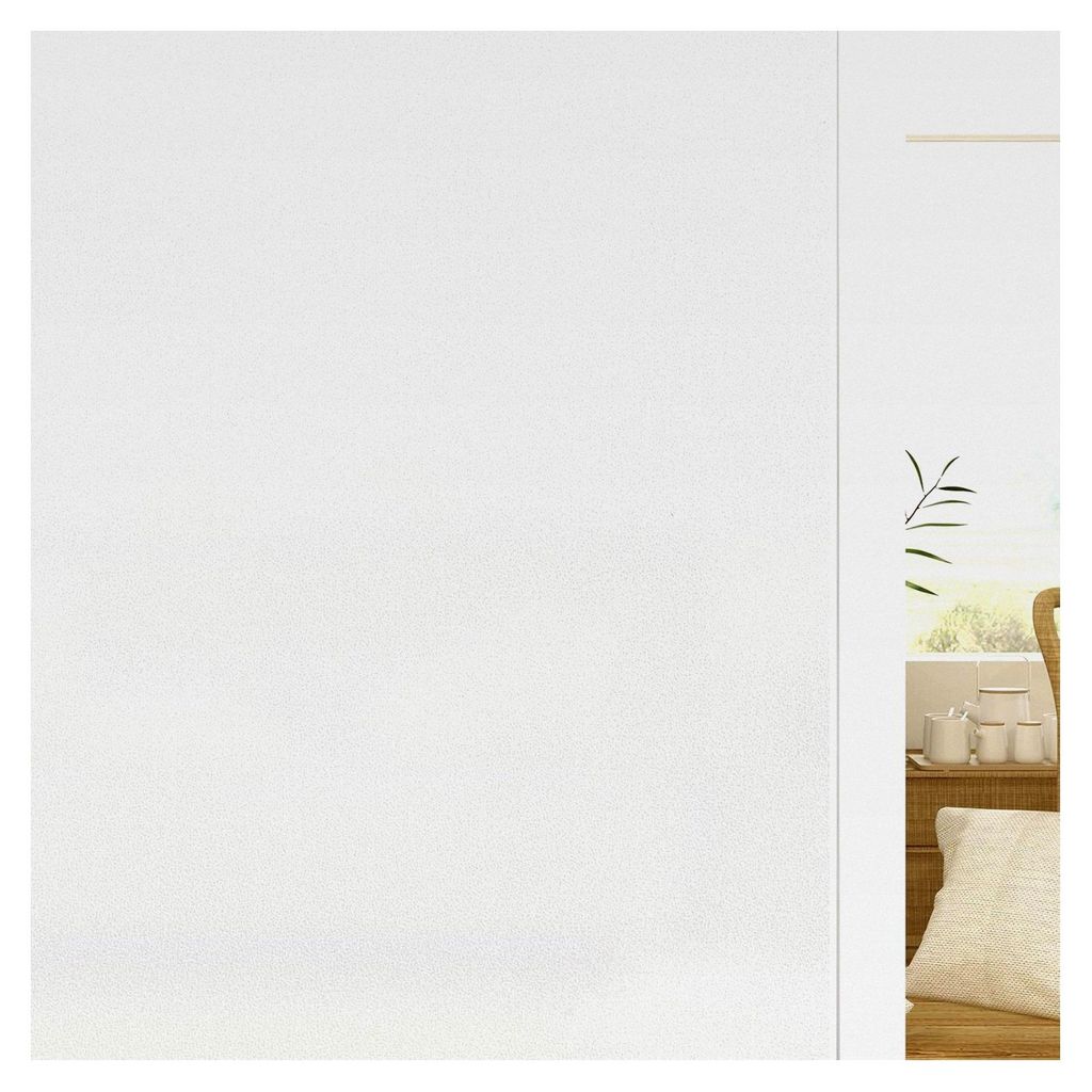 Mattierte Fensterfolie, Sichtschutz für Glasfenster, 76 x 200 cm, statische Haftung, Frostschutzfolie, UV-Schutz, für Büro, Badezimmer, Zuhause,...