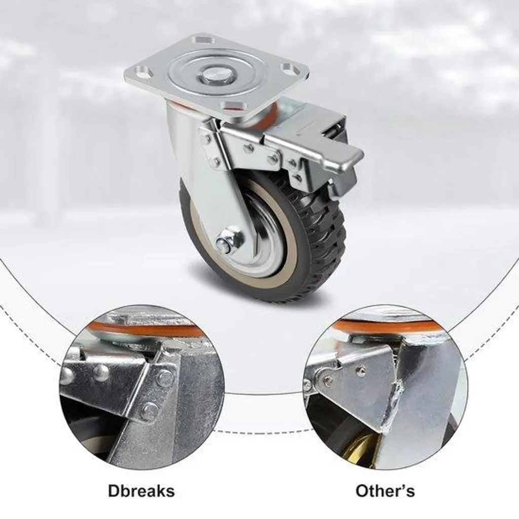 Roues de transport robustes Ø 150 mm charge 1600kg - 4 roues à frein