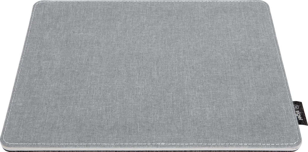 SIGEL SA201 Tapis de Souris Gris Noir en PET Recyclé 25 cm Réversible