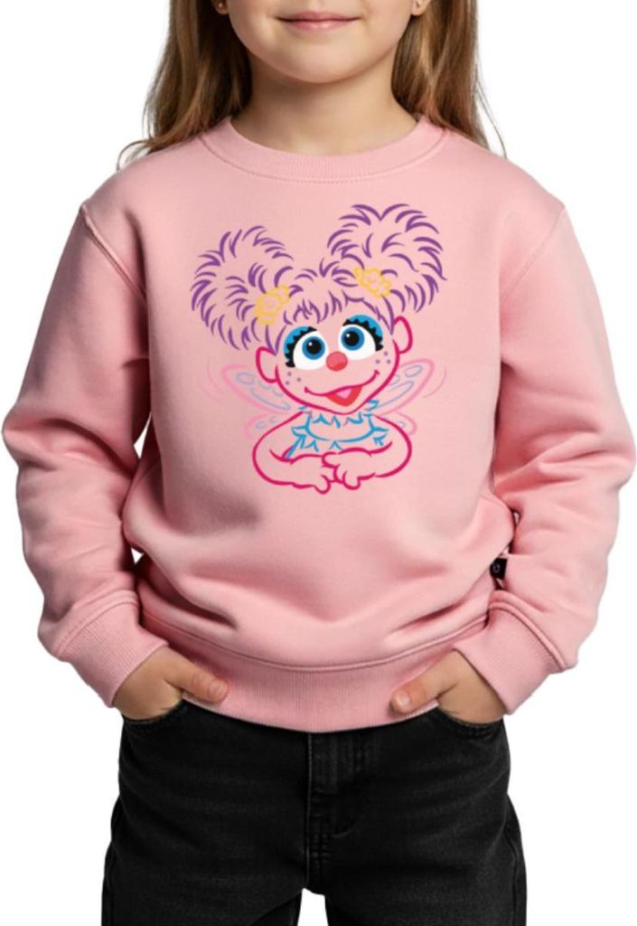 Spreadshirt Sesamstraße Abby Cadabby Fee Kinder/Teenager Premium Pullover, 98/104 (2 Jahre), Rosa