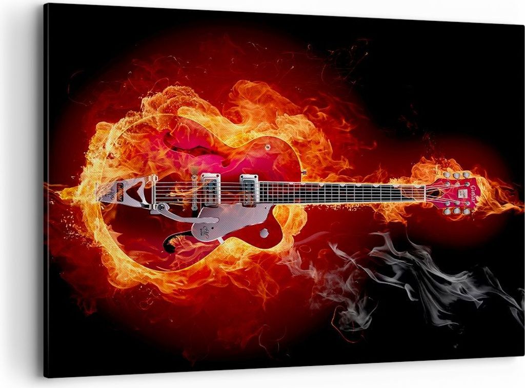 Bild auf Leinwand - Leinwandbild - Instrument Flammen Produktbild 