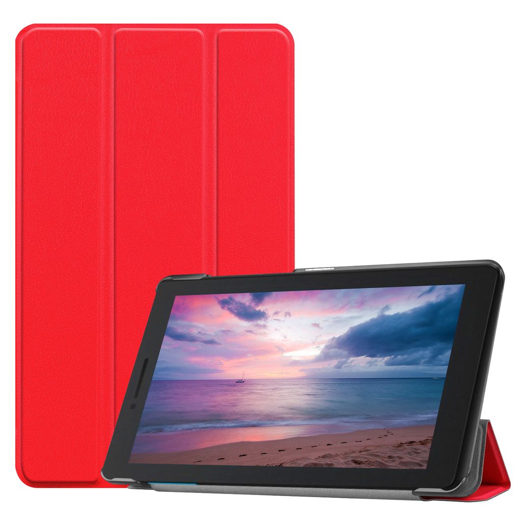 Case für Lenovo Tab E8 TB-8304F 8 Zoll Schutzhülle Tasche mit Standfunktion und Auto Sleep/Wake Funktion Rot