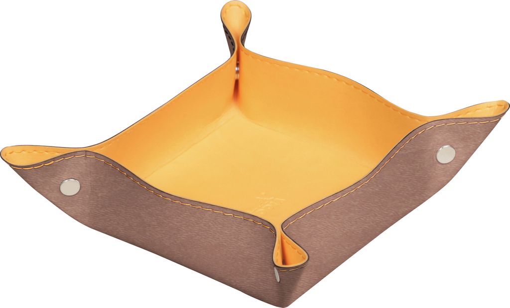 Rhodia 2x Taschenleerer aus Kunstleder, 12x12x4,5cm - Rosenholz 194589C
