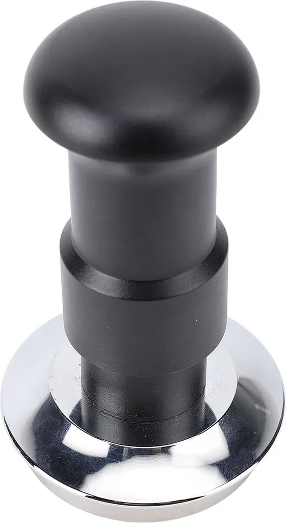 Tamper café 51mm anti-canalisation - Pression constante acier noir