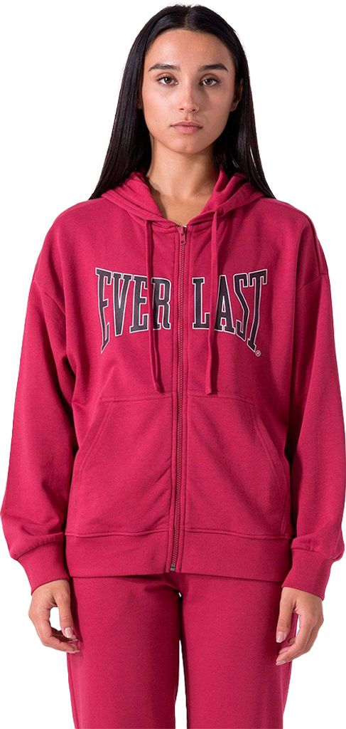 Everlast Zipped Hoodie Logo Amaranth