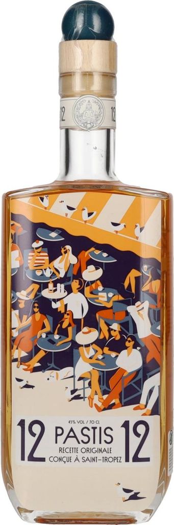Pastis 12/12 Ricetta originale ideata a Saint-Tropez 45% Immagine del prodotto 