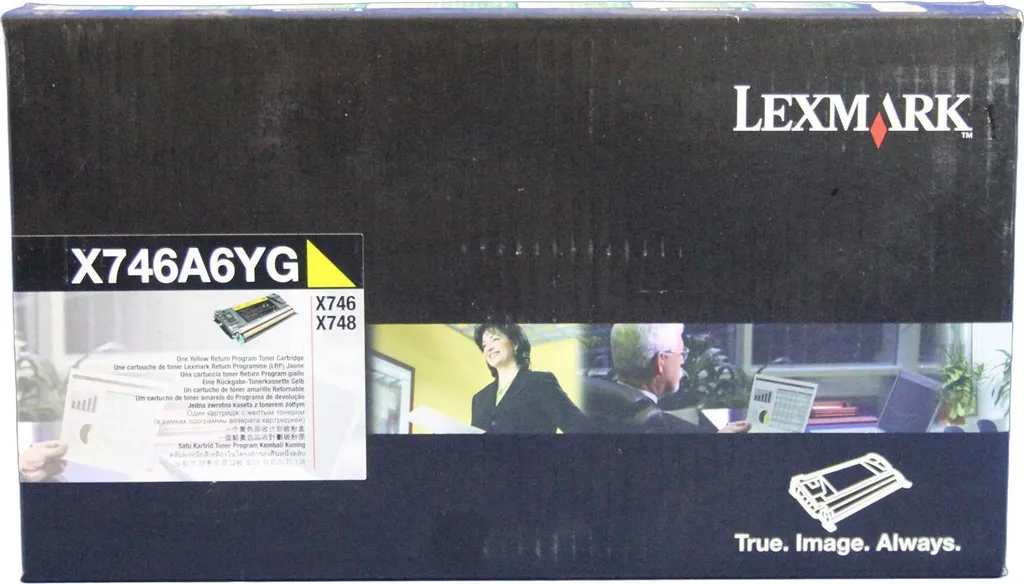 Toner Lexmark X746A6YG jaune authentique à haute fidélité chromatique