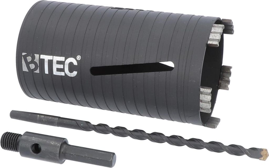 NEXT GENERATION Diamant Bohrkrone Beton Nutzlänge 180 mm 102 mm sechs-Kant kurz 100 mm mit Zentrierbohrer