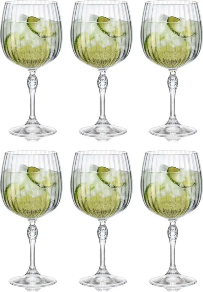 Calice Gin Tonic Bormioli America 20's 74cl - Vetro Italiano 6pz