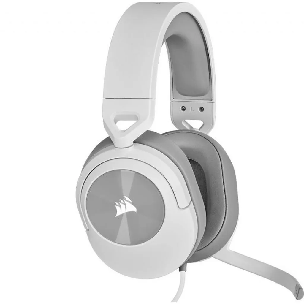 Casque Gaming Corsair HS55 Surround Blanc multiplateforme avec micro 7.1 - 2
