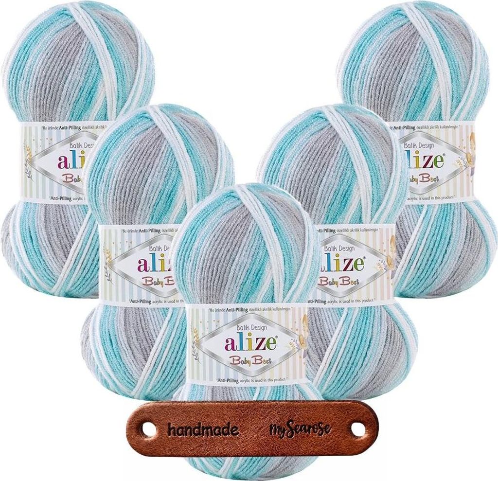 5 x ALIZE Baby Best Batik 7264 mit Label