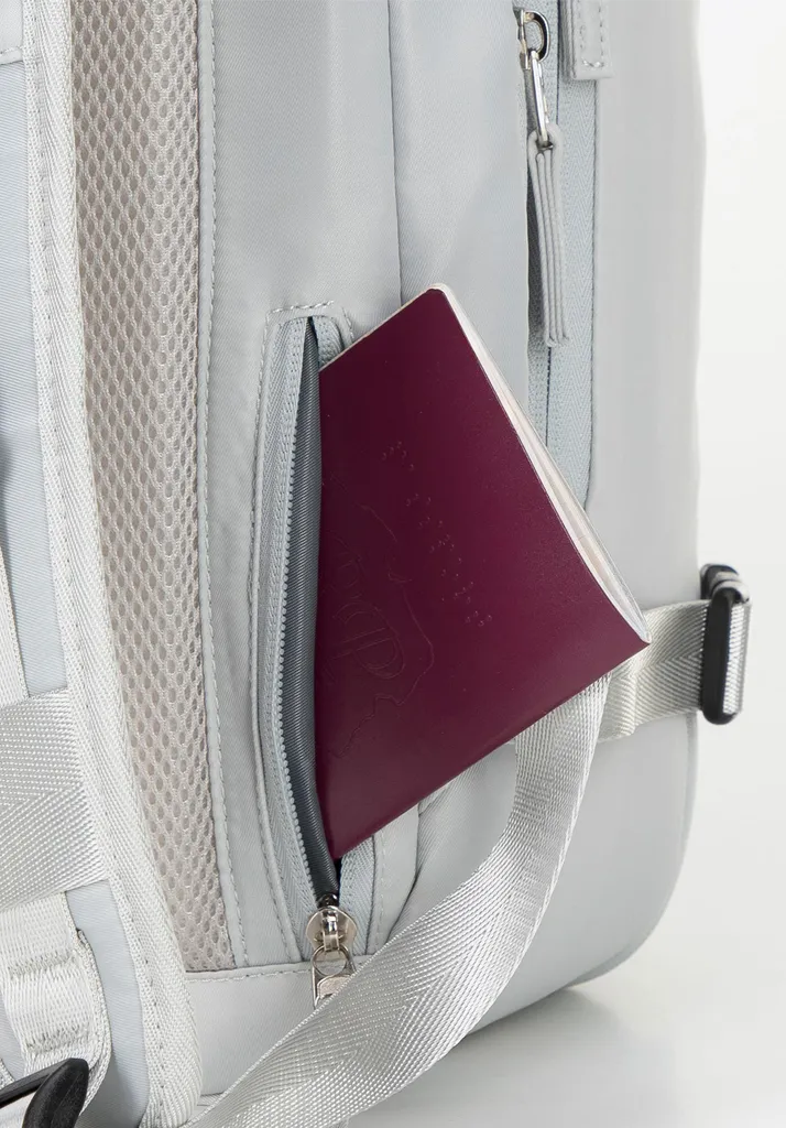 Sac à Dos Avion Multifonctionnel Blanc Crème Polyester Extensible - 14
