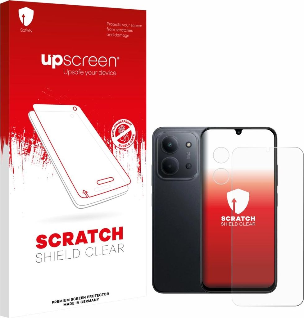 upscreen Schutzfolie für Xiaomi Redmi 15C 4G (Display+Kamera) Displayschutz Displayschutzfolie Folie Klar Transparent