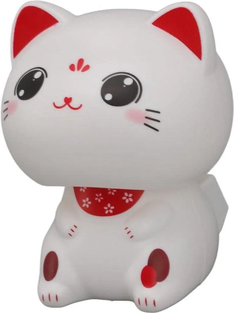 Figurine chat solaire sans pile pour voiture - Déco porte-bonheur