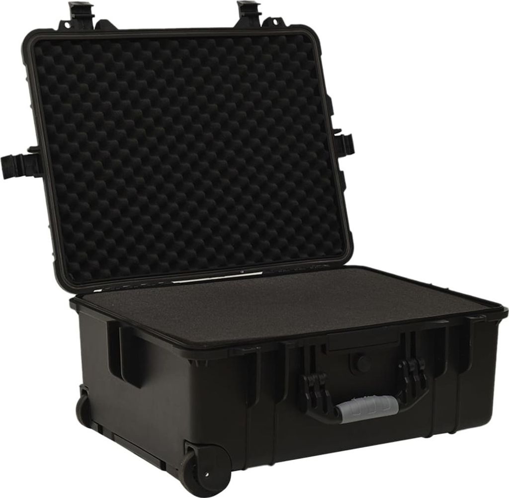 Hochwertigen Möbel Sonstiges Hundezubehör - Schwarz Flugkoffer mit Rollen Schwarz 58x45x27cm PP NEU1803331