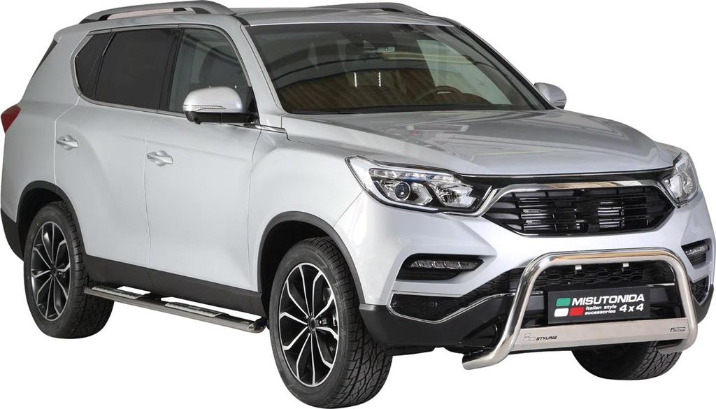 Minigonne laterali in acciaio inox per Ssangyong Rexton Immagine del prodotto 