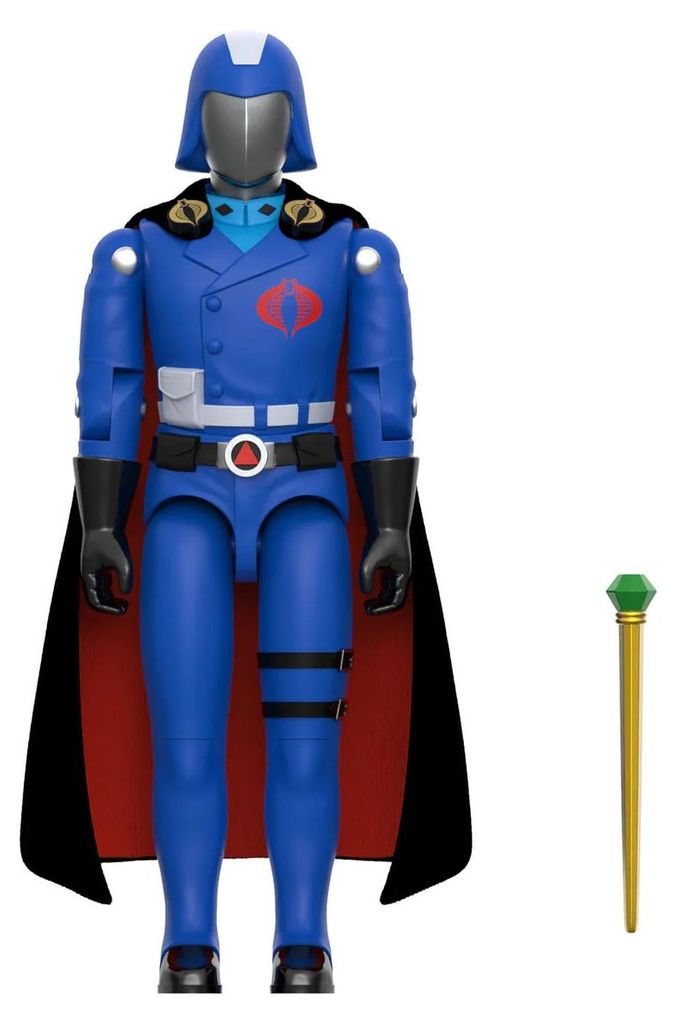GI Joe ReAction+ Actionfigur Wave 06 Cobra Commander (Movie, Black Cape) 10 cm