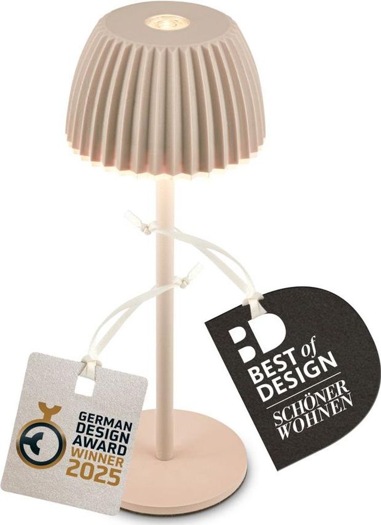 LED Tischlampe Akku LED Tischleuchte Dimmbar Kabellos Touch Aussen/Innen
