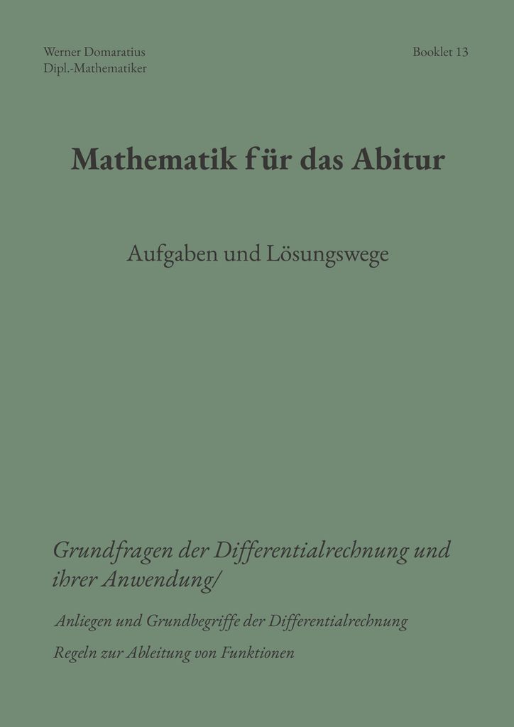 Mathematik für das Abitur