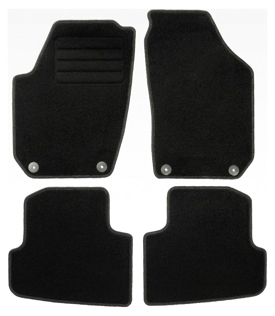 TEXER Textil-Fußmatten für Skoda Fabia II Baujahr 2006-2014 Basic