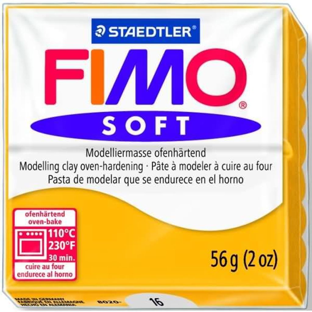 FIMO, Modelliermasse, Knete sonnengelb soft normal Produktbild 