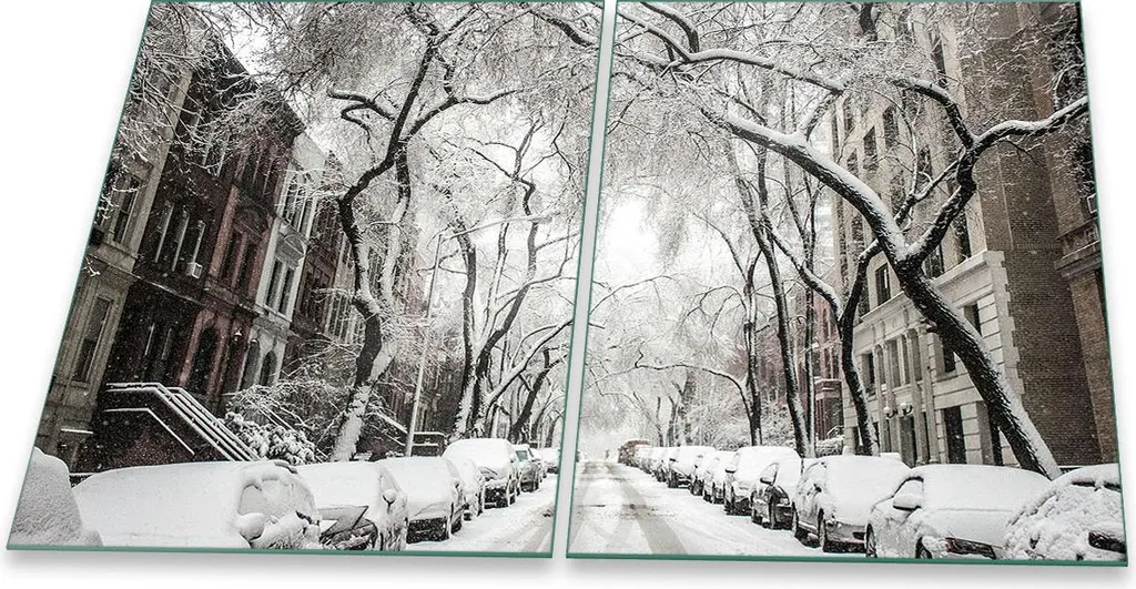 Piastra di copertura per piano cottura in ceramica 2 pezzi 2x40x52 city grey copertura dell'alzatina in vetro