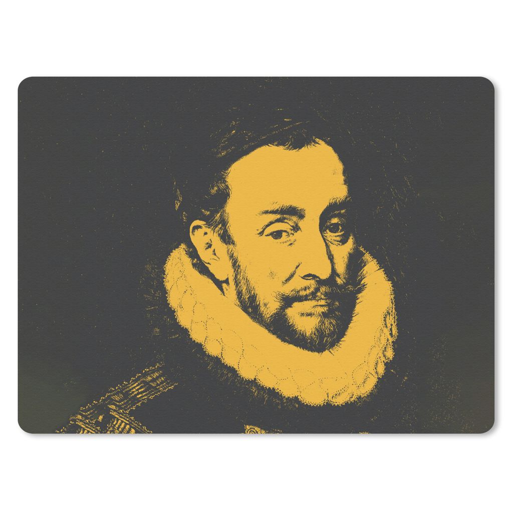 MuchoWow Mauspad Mousepad Wilhelm von Oranien - Adriaen Thomasz - Alte Meister 23x19 cm - Mousepads - Maus Mat - Pad - Mausunterlage - Schreibtis...
