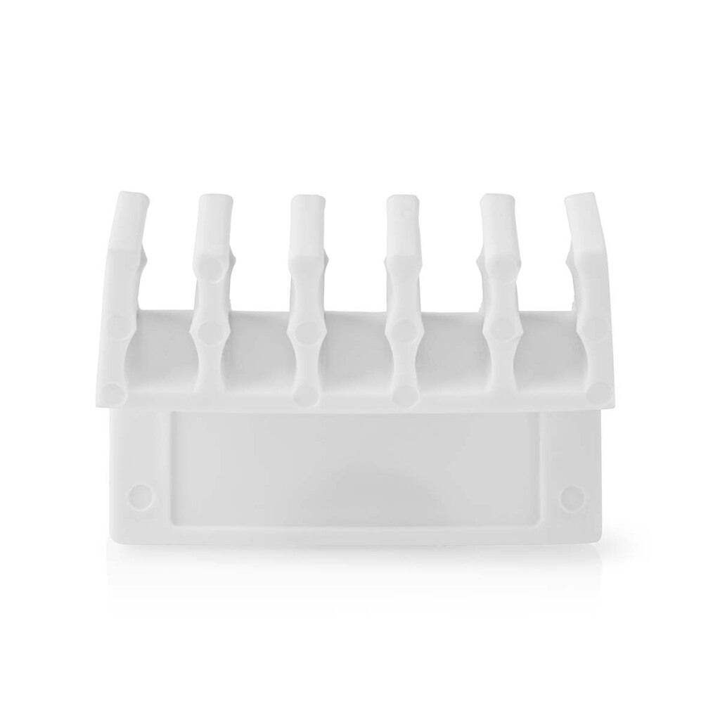 Nedis Kabelmanagement - Kabelclip - Click and Go - 2 Stück - Anzahl der Steckplätze: 5 Steckplätze - max. Kabeldicke: 7.1 mm - Polypropylene - W...