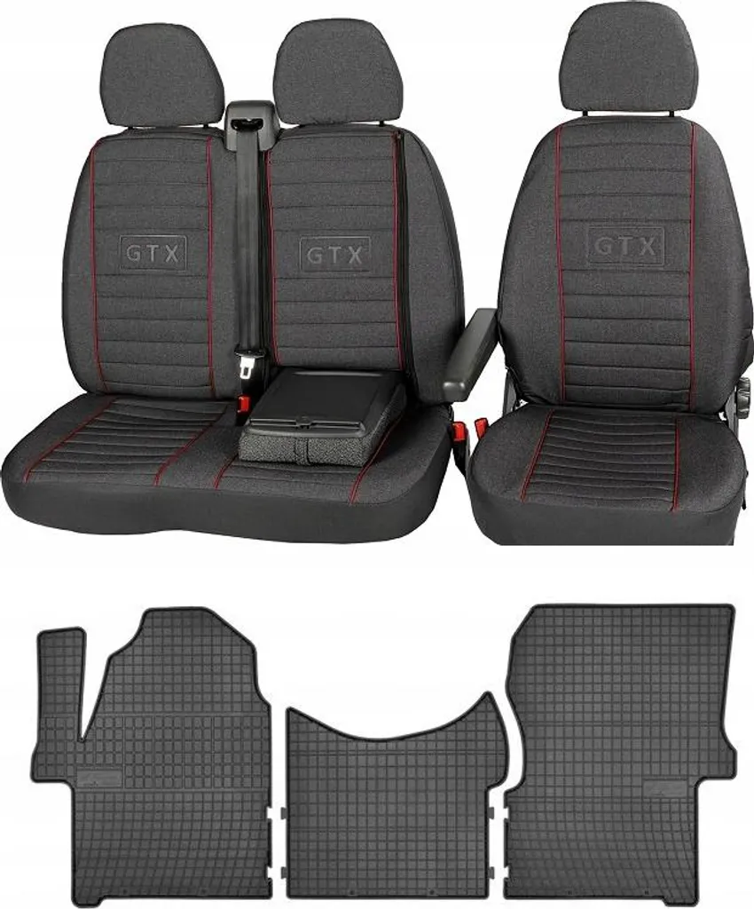 Kit Interni Professionali Mercedes Sprinter W906 2006-2016 Gomma Nera