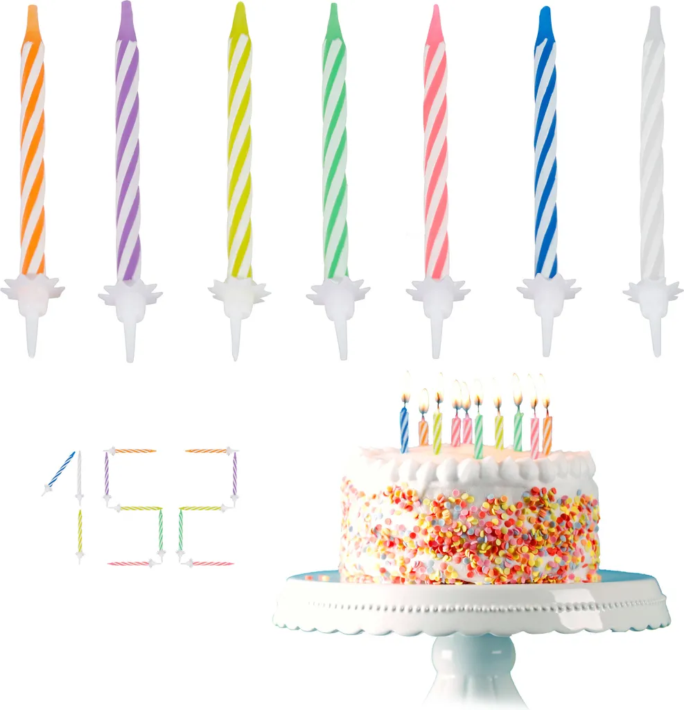 Relaxdays 1520 Candeline Compleanno - Stock Maxi per Feste e Pasticceria
