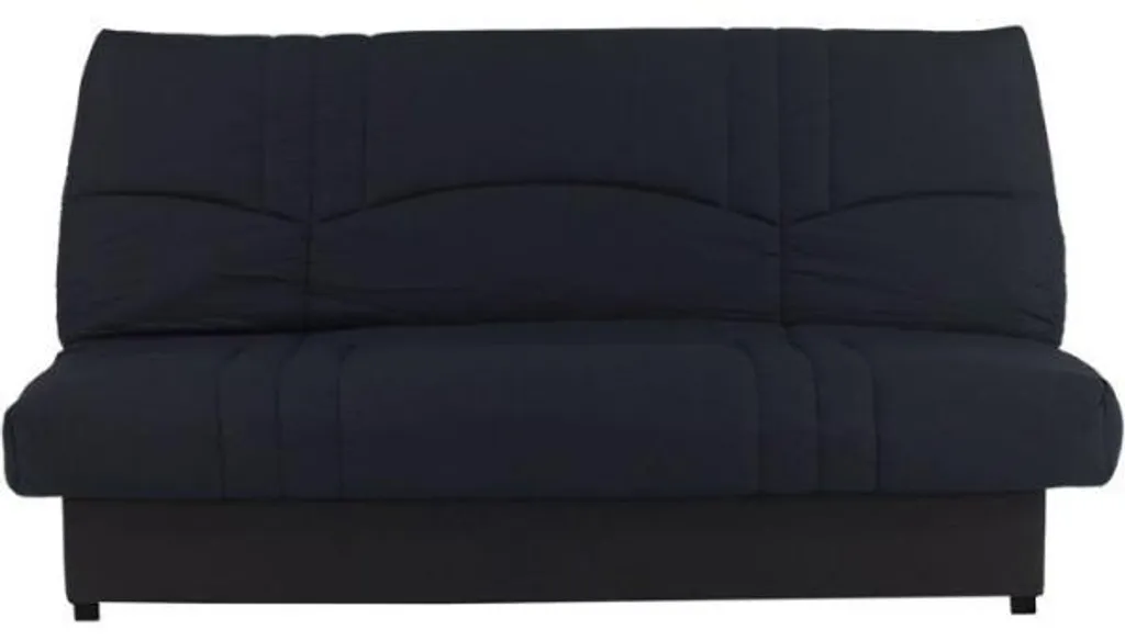 Canapé Clic-clac 3 places Noir 190x90x92 cm PIXIE Convertible Tissu