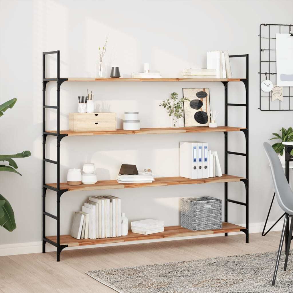 Eleganten-Stil Schweberegal 140x30x2 cm Massivholz Akazie Ölbehandelt - Wandregale Hommie8388550 1parcel