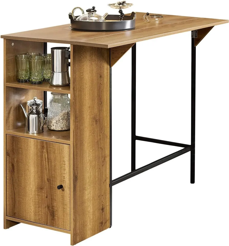 Table de Cuisine Haute : Optimisez votre Rangement avec le Bar SoBuy 105cm