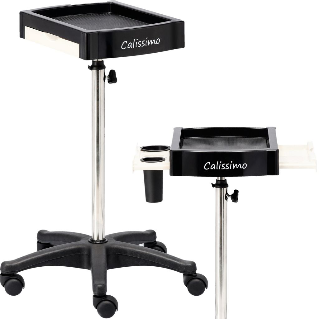 Friseurhilfe Rollwagen Beistelltisch mit Rädern zum Färben T0176 zum Kosmetiksalon Tisch auf Stativ