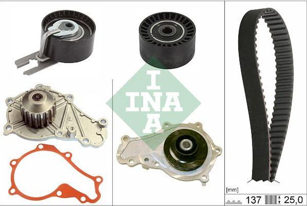INA 530 0632 30 Wasserpumpe + Zahnriemensatz OE Y40112730 kompatibel mit 3