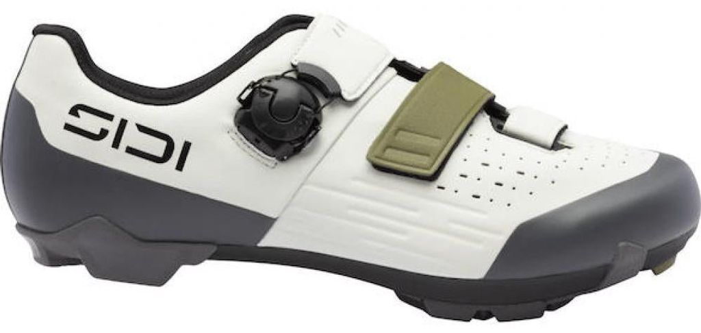 Sidi MTB SILVIS XC ice white/olive 44 Weiß/Olivgrün - leistungsstarker MTB-Ra...