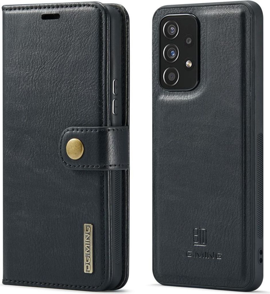 Samsung Galaxy A53 Hülle - DG.MING 2-in-1 Klapphülle & Back Cover - Schwarz