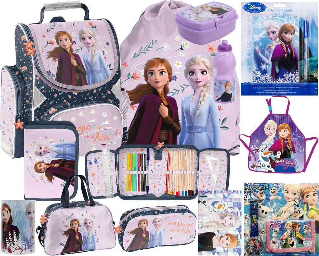 Eiskönigin Schulranzen 13 tlg schulrazen set rucksack Produktbild 